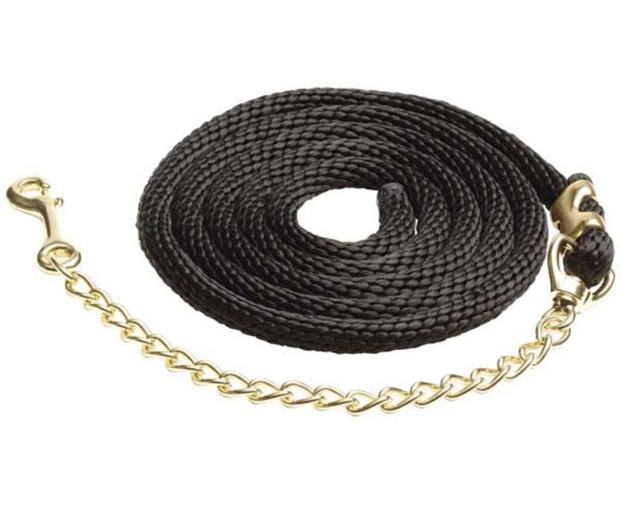 Zilco Braided Nylon Lead with Brass Plated Chain image 0
